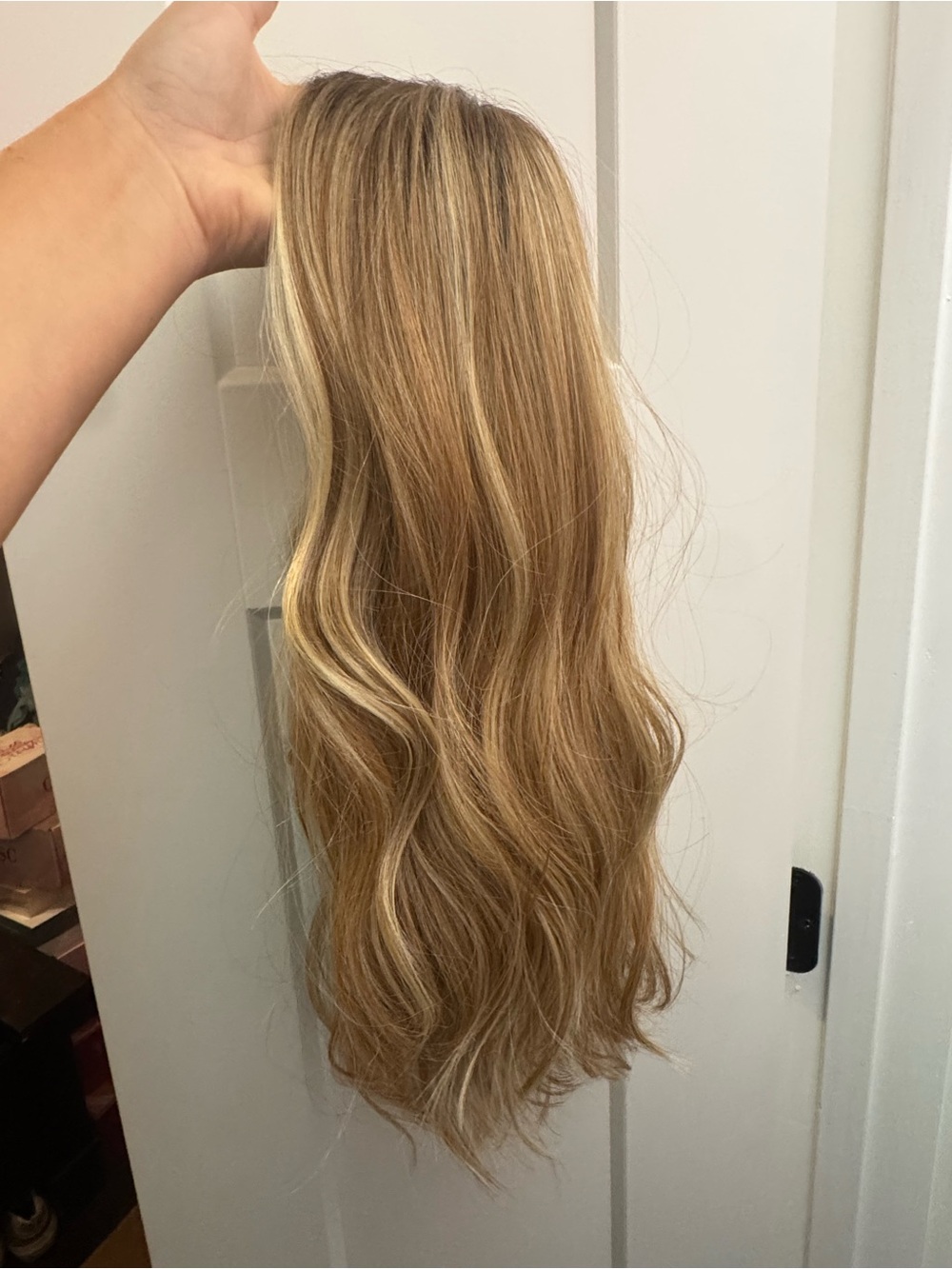 HairUWear Selfie Mode Clip-In Hairpiece in Wheat - Picture 7 of 7